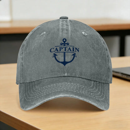 Captain First Mate Washed Baseball Cap