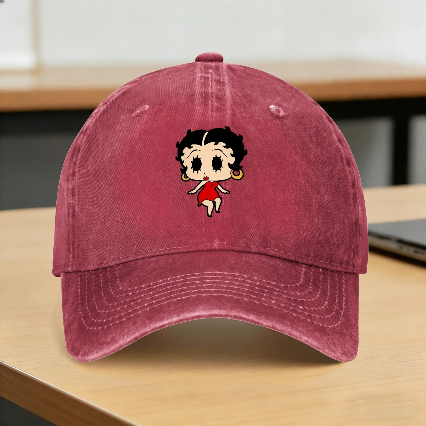 Vintage Betty Boop Washed Baseball Cap