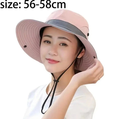 Adjustable Quick-Dry Wide Brim Hiking Bucket Hat