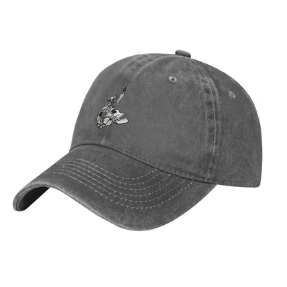 Distressed Denim Outdoor Baseball Cap