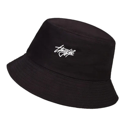 Letter Embroidery Casual Fisherman Bucket Hat