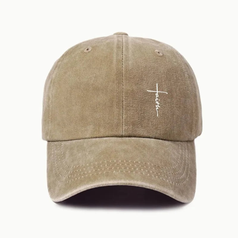 Retro Cross Print Baseball Cap