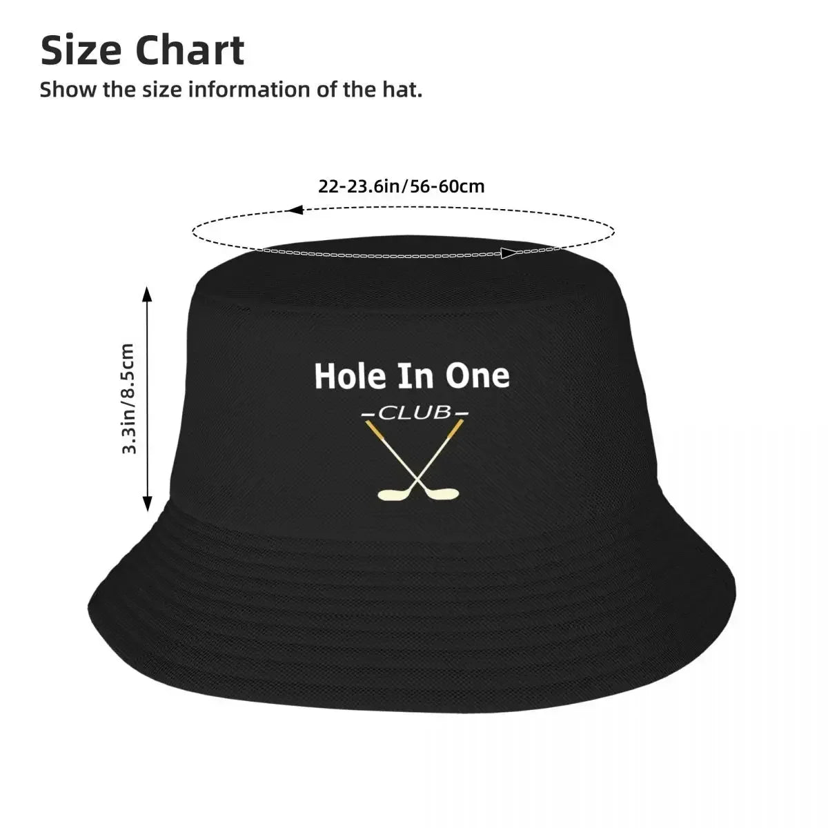 Hole In One Golf Club Gift Bucket Hat
