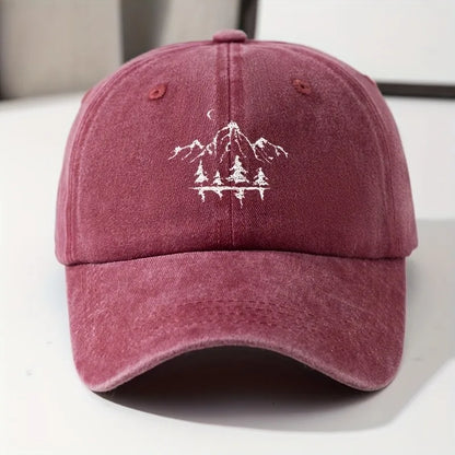Mountain Moon Graphic Baseball Cap