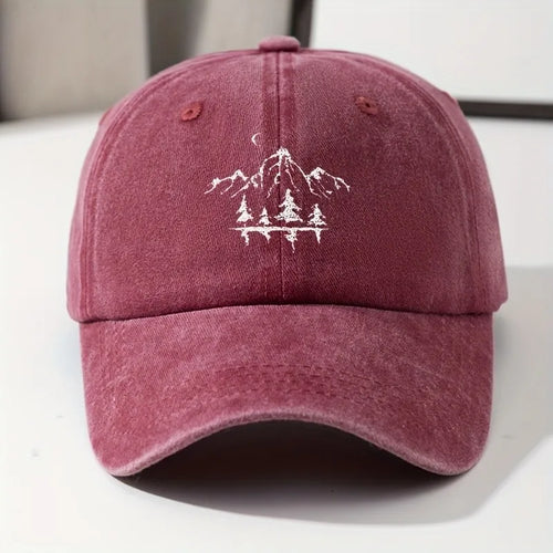 Mountain Moon Graphic Baseball Cap