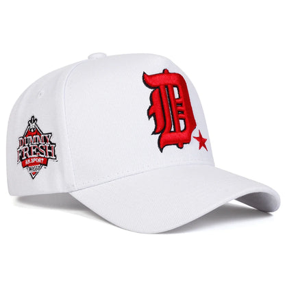 Unisex Gothic D Letter Embroidery Side Baseball Caps