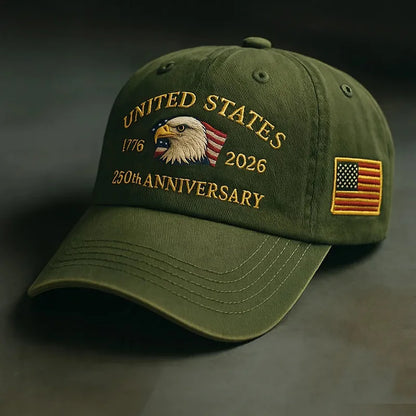 Vintage Eagle Embroidery Baseball Cap