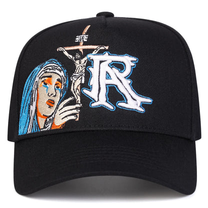Unisex R Prayer Embroidery Baseball Caps Spring Autumn Outdoor