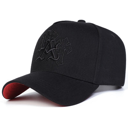 LA Cross Embroidery Outdoor Baseball Cap