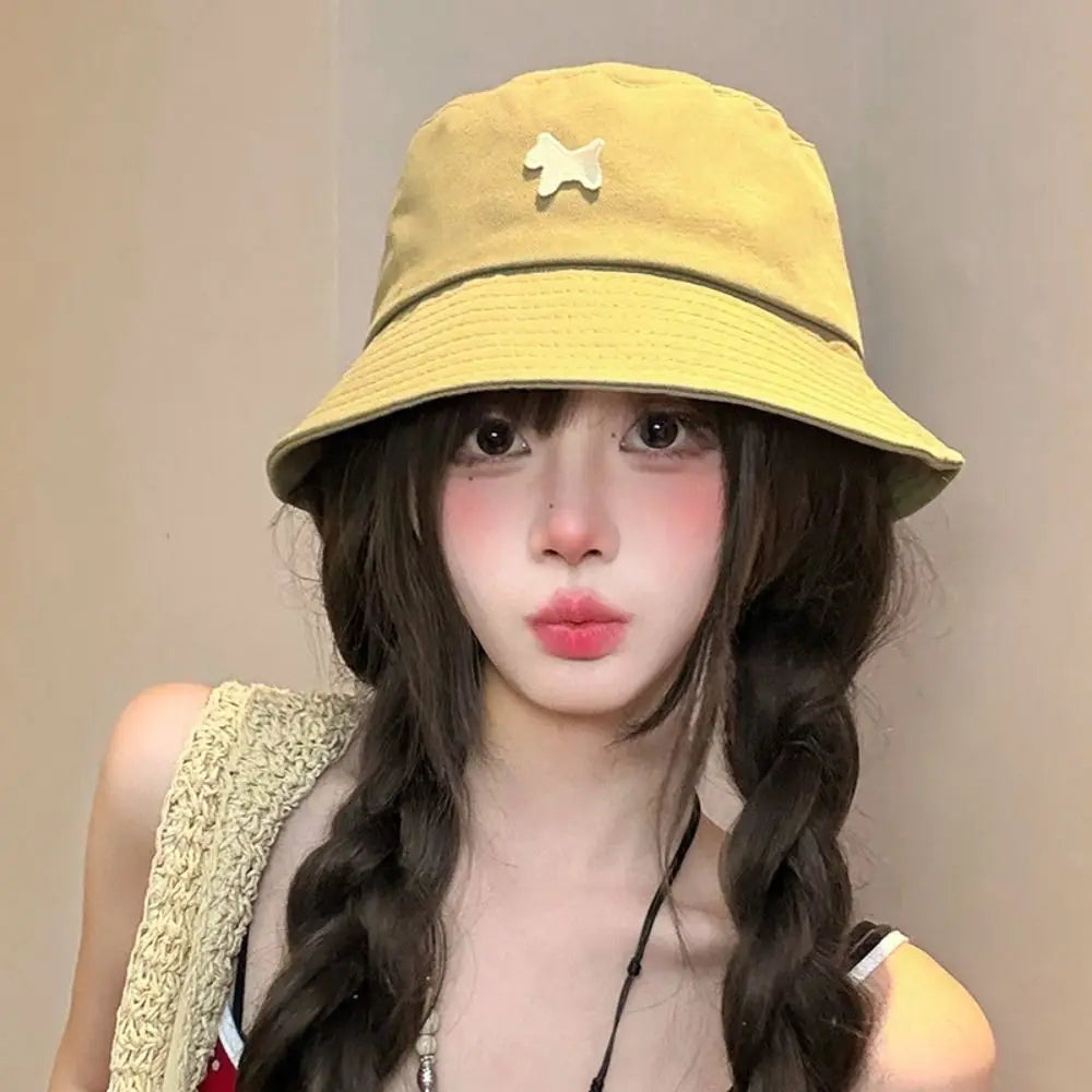 Foldable Pony Sunshade Bucket Hat