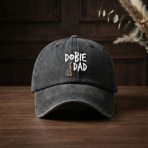 Dobie Dad Washed Baseball Cap