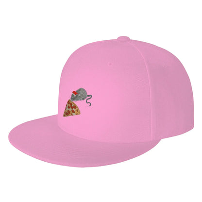 Fashion NYC Christmas Pizza Rat Snapback Cap