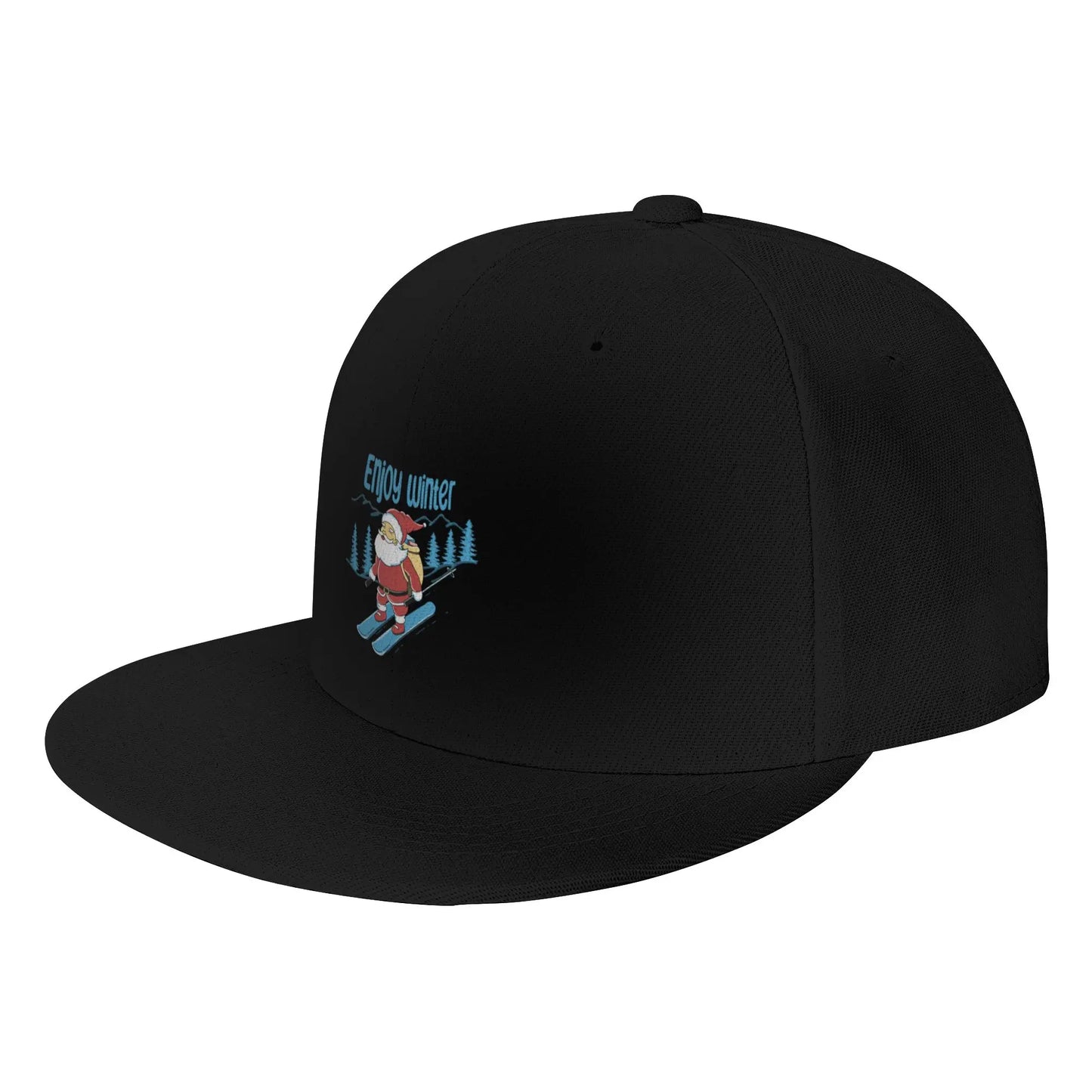 Santa Claus Enjoy Winter Snapback Cap