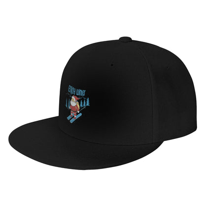 Santa Claus Enjoy Winter Snapback Cap