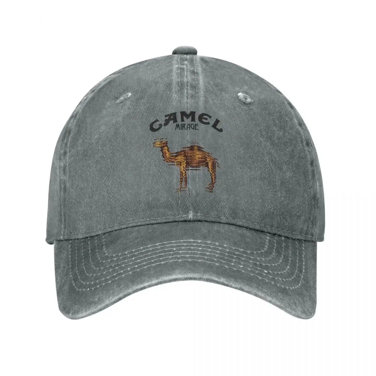 Camel Distressed Washed Baseball Cap