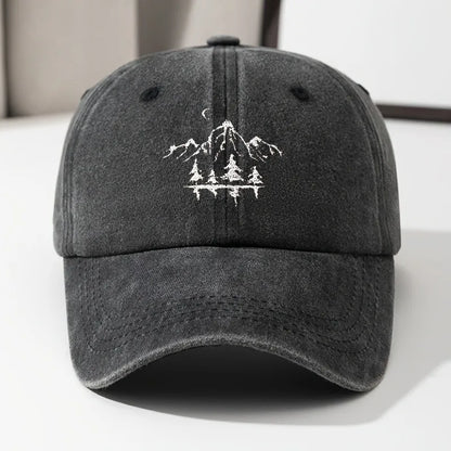 Mountain Moon Graphic Baseball Cap