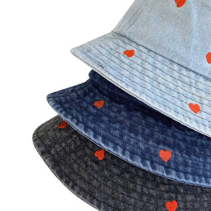 New Summer Hat For Women Denim Bucket Hat