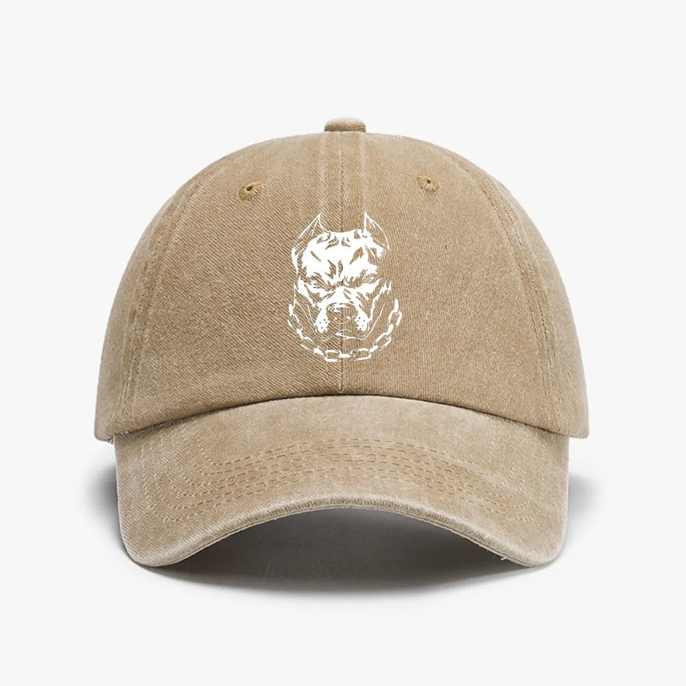 Pitbull Vintage Distressed Denim Baseball Cap