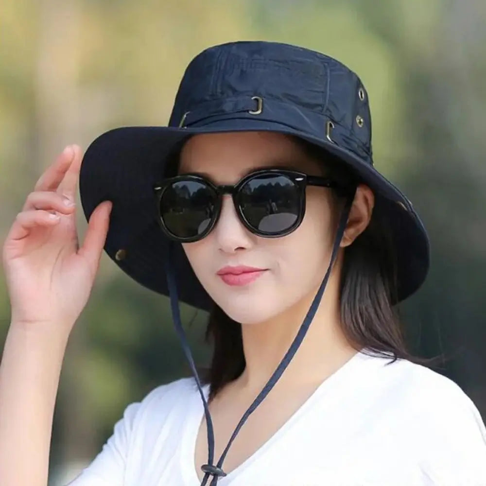 Reversible Waterproof Wide Brim Summer Bucket Hat