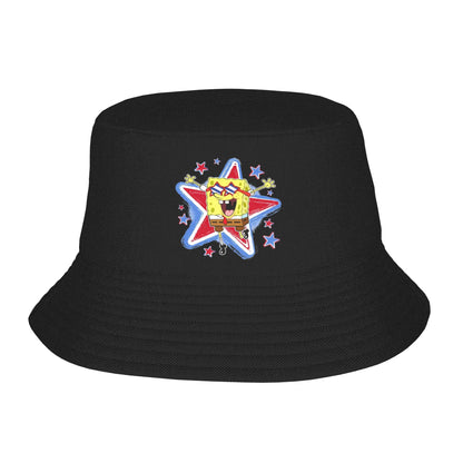 Spongebobs Bucket Hat Heart Streetwear Fisherman Caps