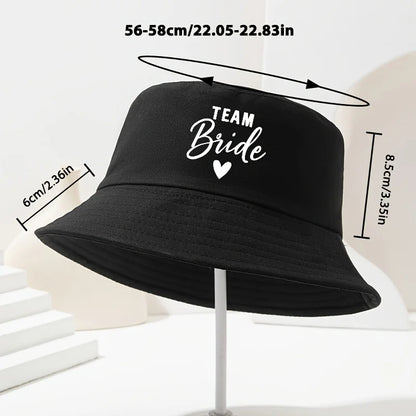Team Bride Bucket Hats Bridesmaid Hat Summer Beach