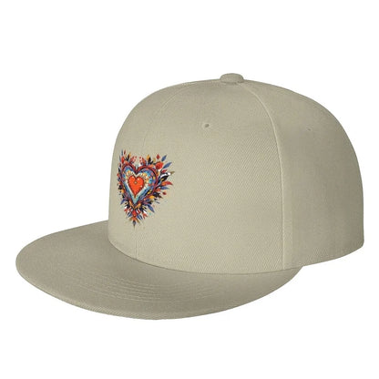 Colorful Heart Snapback Cap
