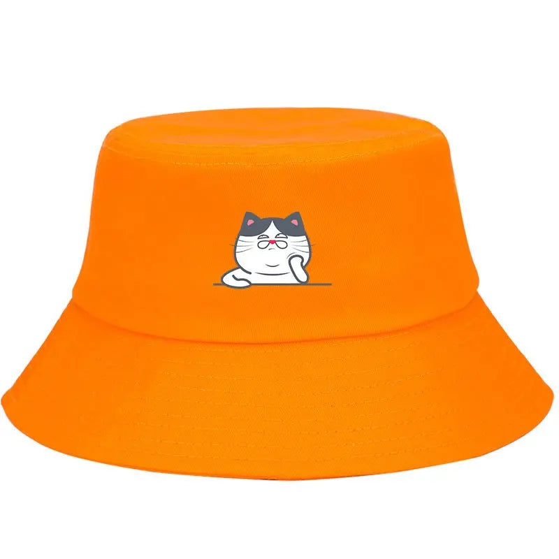 Cute Cat Adjustable Bucket Hat