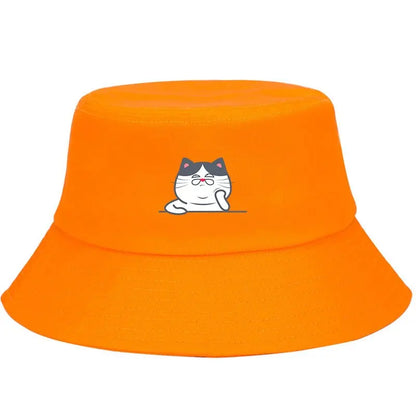 Cute Cat Adjustable Bucket Hat