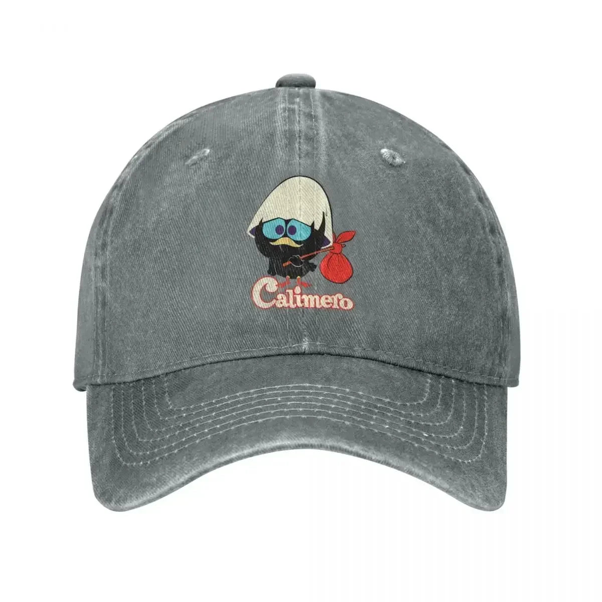 Calimero Distressed Denim Baseball Cap