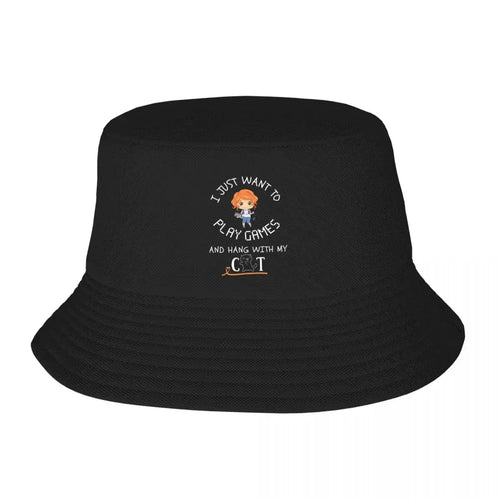 Play Games Hang With Cat Bucket Hat