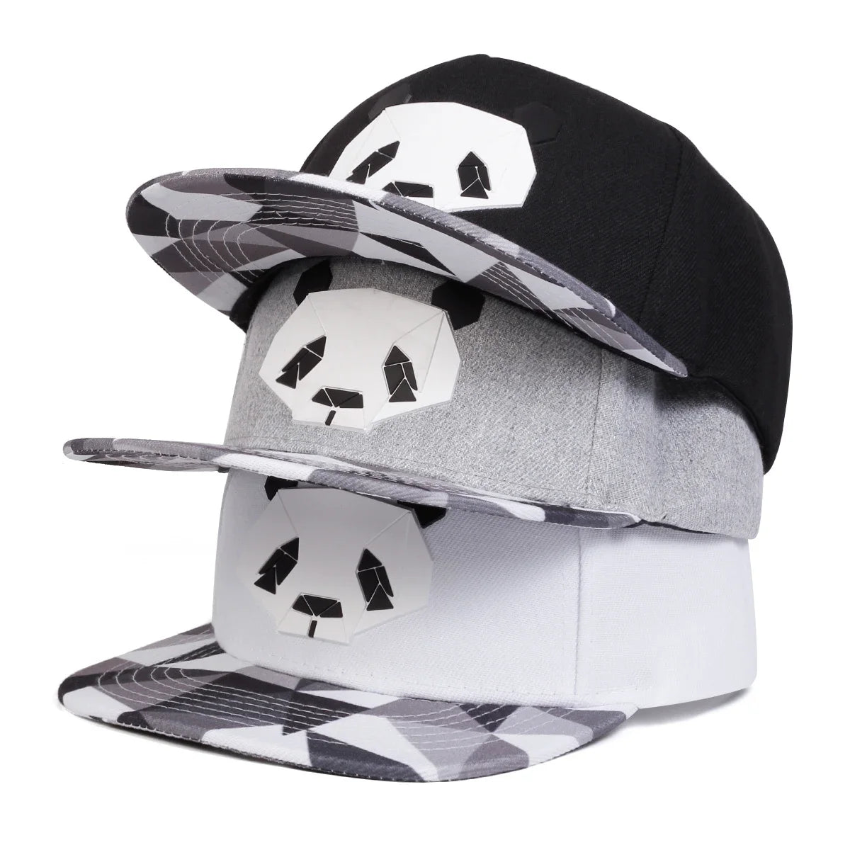 Panda Print Casual Snapback Cap