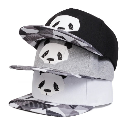 Panda Print Casual Snapback Cap