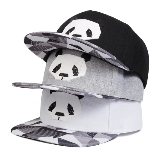 Panda Print Casual Snapback Cap