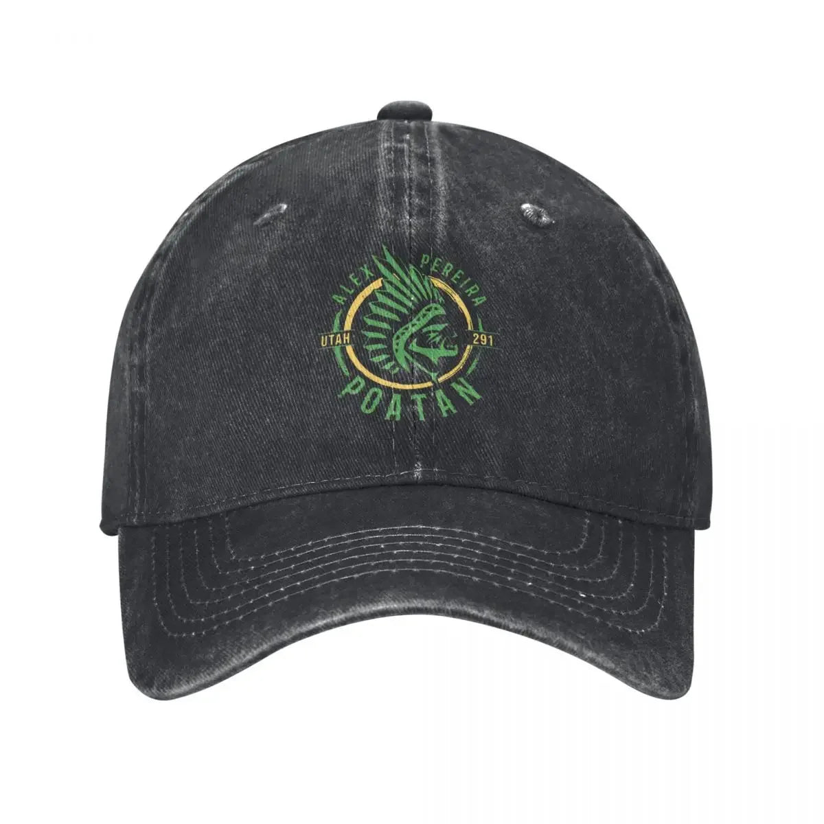 Alex Pereira Distressed Denim Baseball Cap