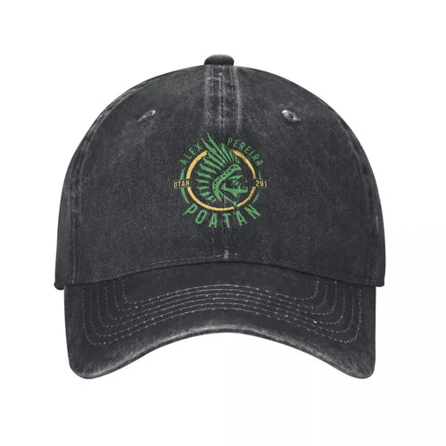 Alex Pereira Distressed Denim Baseball Cap
