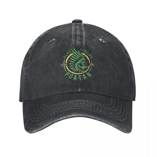 Alex Pereira Distressed Denim Baseball Cap
