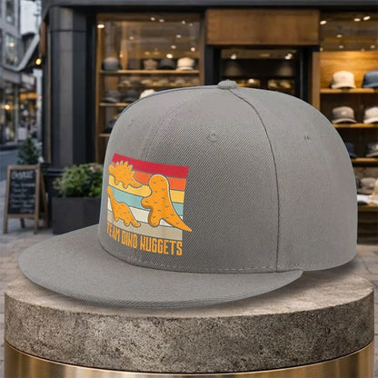 Team Dino Nuggets Retro Sunset Snapback Cap