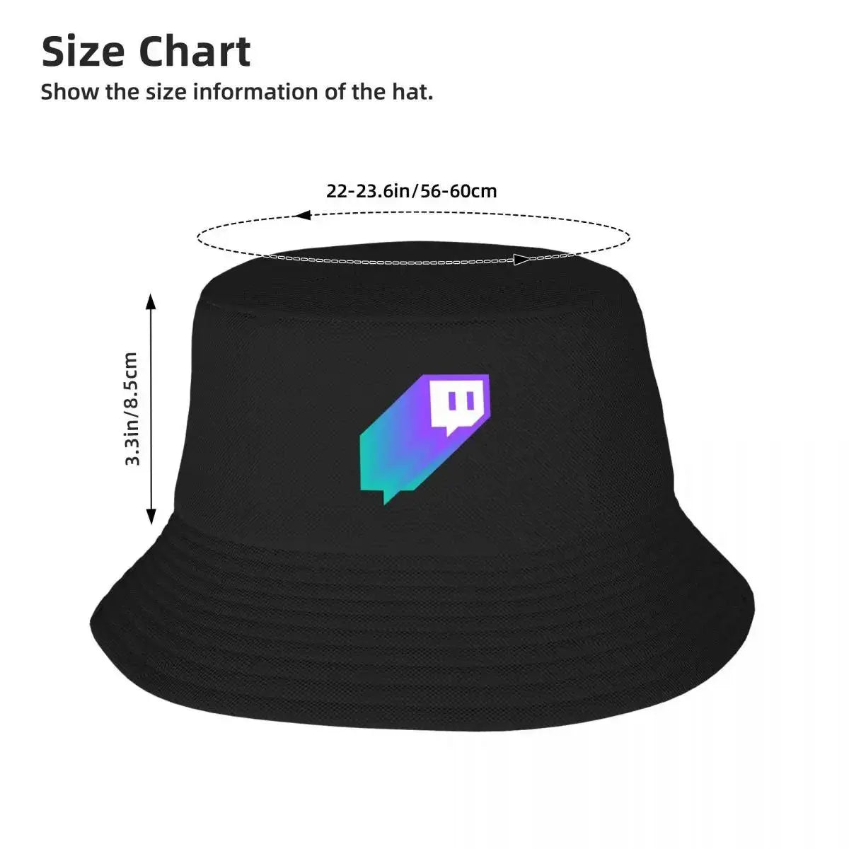 Twitch Streamer Logo Bucket Hat
