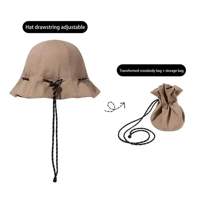 Reversible Double-Sided Summer Sun Protection Bucket Hat