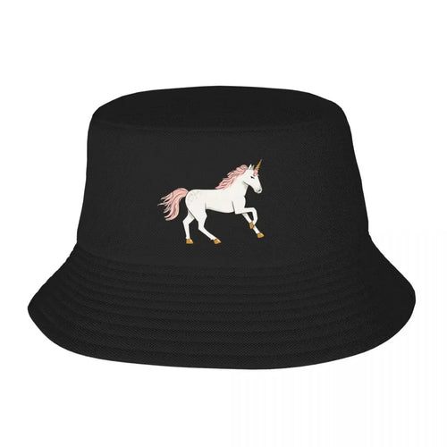 Dashing Unicorn Christmas Theme Beach Bucket Hat Design