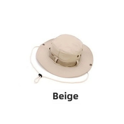 Korean Camouflage Wide Brim Outdoor Bucket Hat