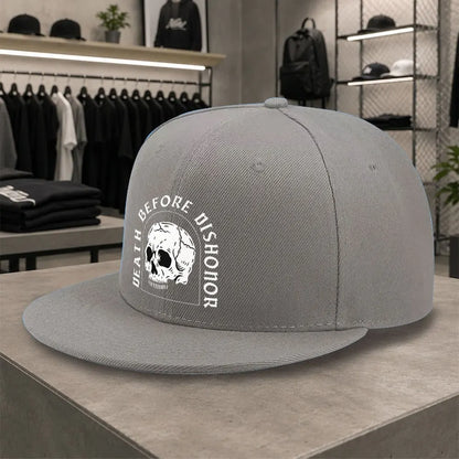 New Skull Unisex All Match Flat Brim Cap