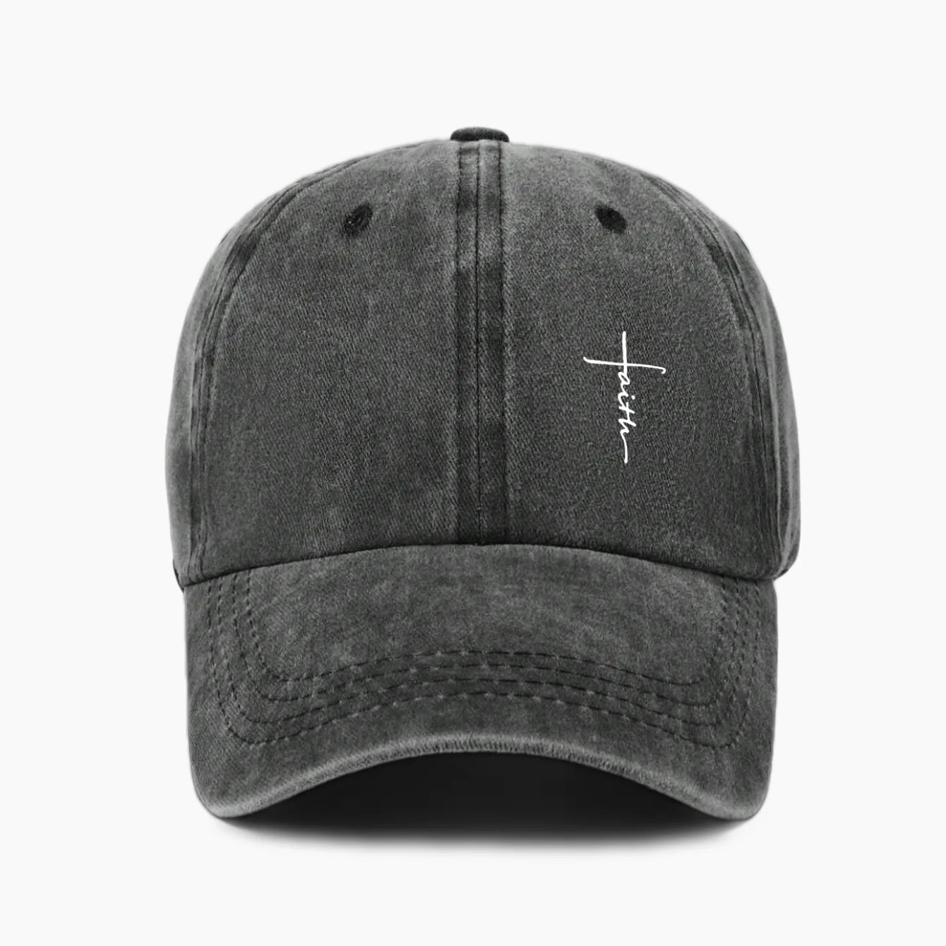 Retro Cross Print Baseball Cap
