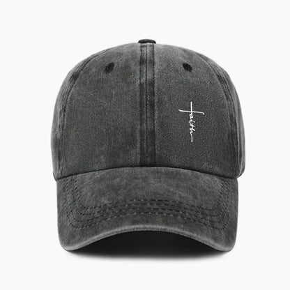 Retro Cross Print Baseball Cap