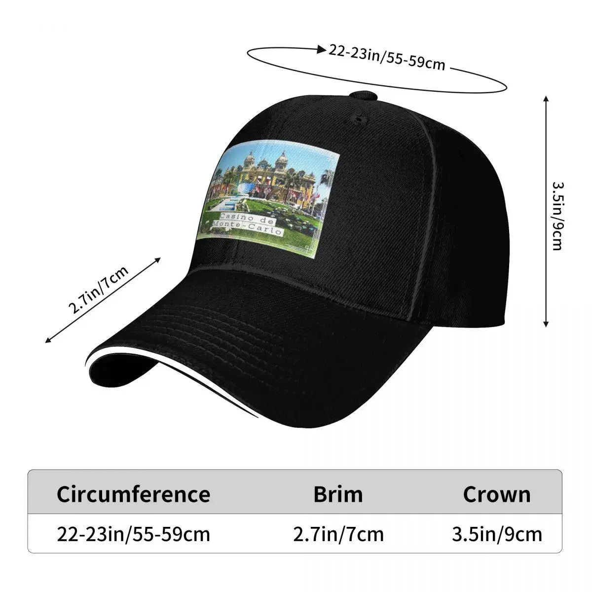 Casino De Monte-Carlo Vintage Baseball Cap