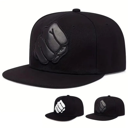 Fist Leather Label Hip-Hop Snapback Cap
