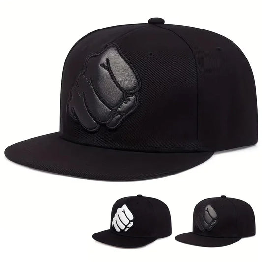 Fist Leather Label Hip-Hop Snapback Cap