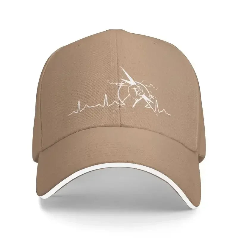 Electrician Heartbeat Punk Baseball Cap