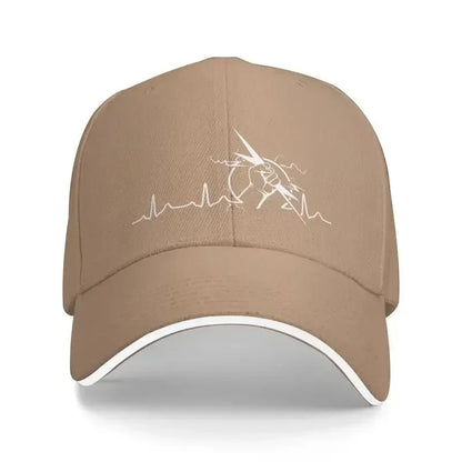 Electrician Heartbeat Punk Baseball Cap