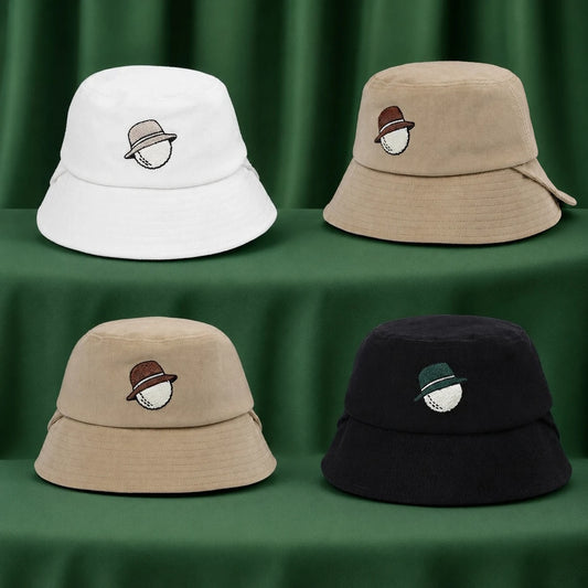 Vintage Corduroy Golf Bucket Hat Unisex